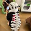 Costume da Dinosauro-Design Scheletro 3D Peluche Realistico Dino Outfit, Nuovo Set Costume da Dinosauro Scheletro Divertente di Natale 2025 (45,2 pollici)