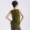 Womens Breathable Yoga Top Set Loose Fit Backless Tank Workout Outfit Pilates Gym Fitness
