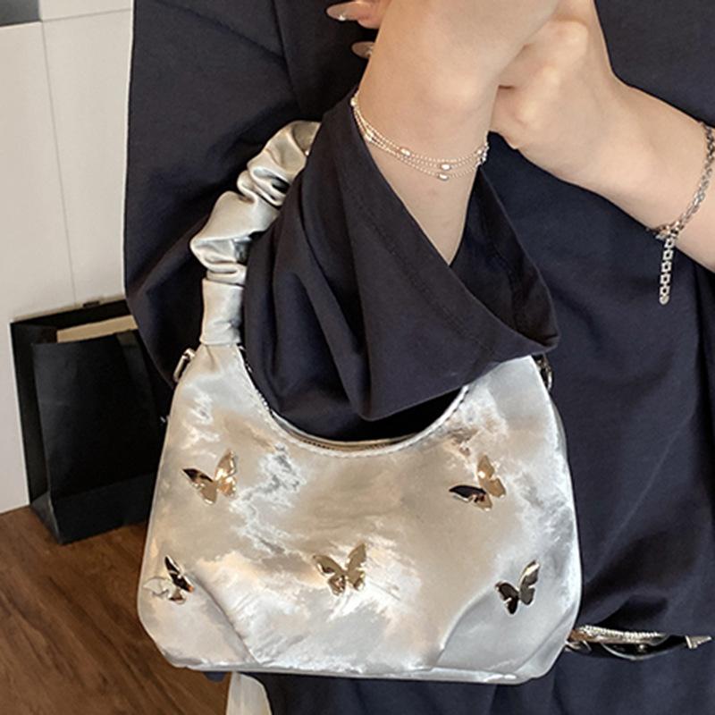 Handbag Korean Version Butterfly Casual Large-capacity Messenger Bag Commuting Simple Sweet Trendy National Style New Chinese Tote Bag