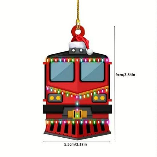 Firefighter Christmas Tree Acrylic Ornament: Commemorative Hanging Decoration Gift