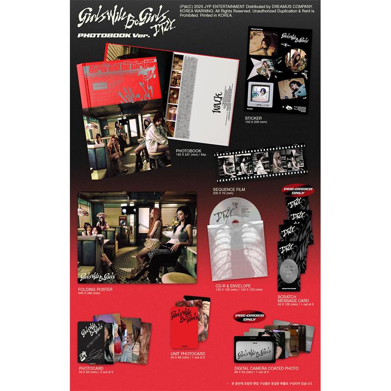 [Pre-order] ITZY [Girls Will Be Girls] Photobook Ver. (Online Benefit)
