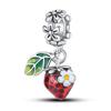 Unique Exquisite Charm Bead Charms copper Fruit Airplane Travel Virgin Mary Dangle Compatible With Authentic Bangle Bracelets Jewellery