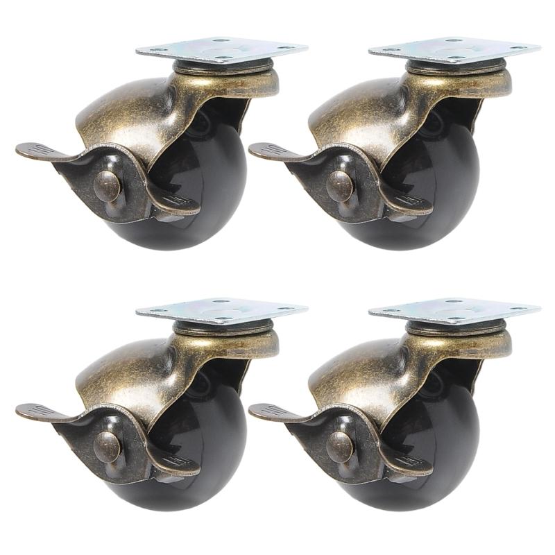 Top Plate Casters Replacement Low Noise 360 Degree Furniture Castors Wheel Quiet Small Casters Wheel Enduring