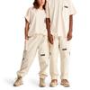 Timberland Solid Color Patch Pocket Round Neck Short Sleeve T-Shirt Unisex Tops Beige A5ZQ9-CR3