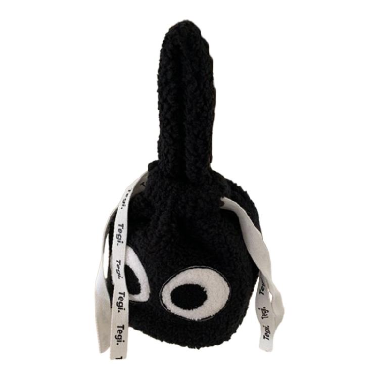 

Large Capacity Handbag Cellphone Bag Versatile Big Eyes Bucket Bag чорний