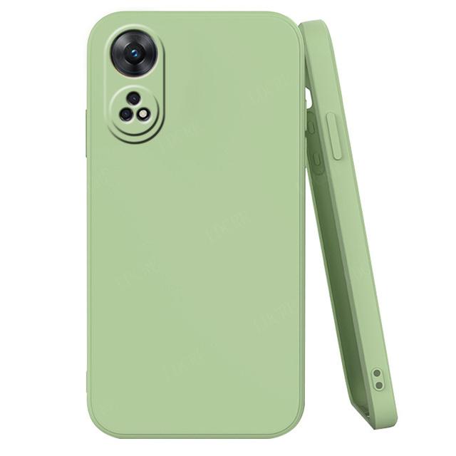

Чехол для OPPO Reno 8T, чехол для Reno 8T, жидкий силиконовый чехол для телефона ярких цветов, матовый бампер, противоударный, полный защитный мягкий чехол для Reno8 T Reno 8T For Reno 8T(4G) зелёный