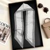 Korean Version of Rabbit Long Silk Scarf Streamer Women's Spring and Autumn New Scarf Double-layer Double-sided Decorative Scarf Handle Tied Bag