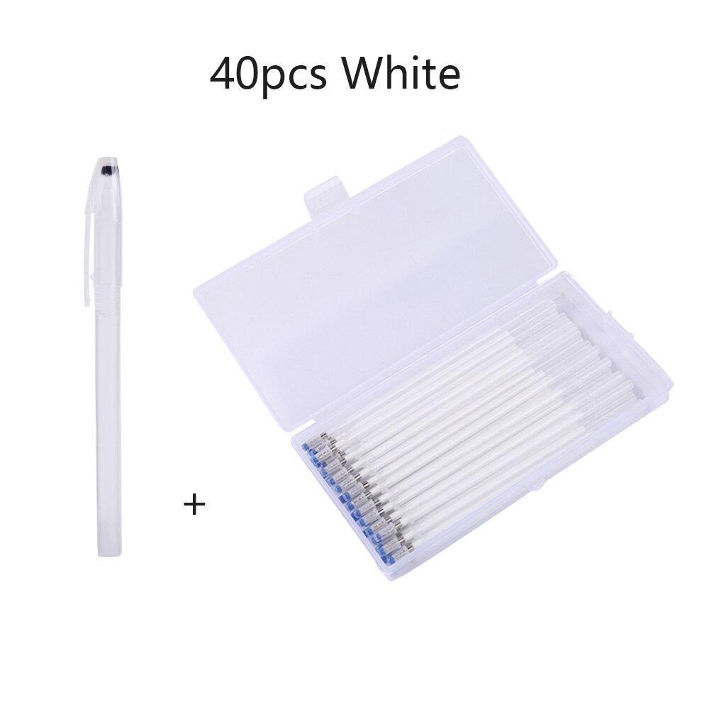 40pcs/Set High Temperature Disappearing Fabric Markers Pencil Fade Out For Drawing Lines Pens DIY Craft Sewing Accessories Box