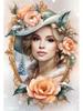 Neu Diamant Malerei Weibliche Porträt Mosaik Dekoration Stickerei Mädchen Blume Schmuck CyossStitchPicture Home Dekoration
