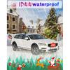 Christmas Reindeer Antlers Car Decoration Kit, IP44 Waterproof LED Lights Nose Vehicle With Jingle Bells Rudolph, Auto Holiday Accessories For SUV
