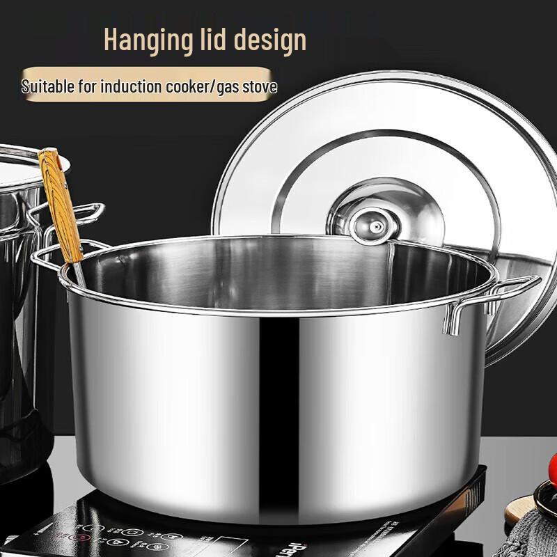 Homeglen Thickened Stainless Steel Multi-Purpose Pot with Lid