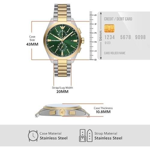 Emporio Armani Chronograph Two-Tone Stainless Steel Watch
