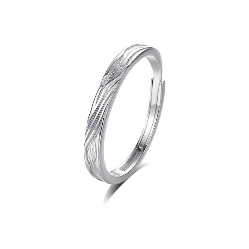 Minimalist Adjustable Couple Rings Men Women Geometric Design Fashion Daily Wear Jewelry