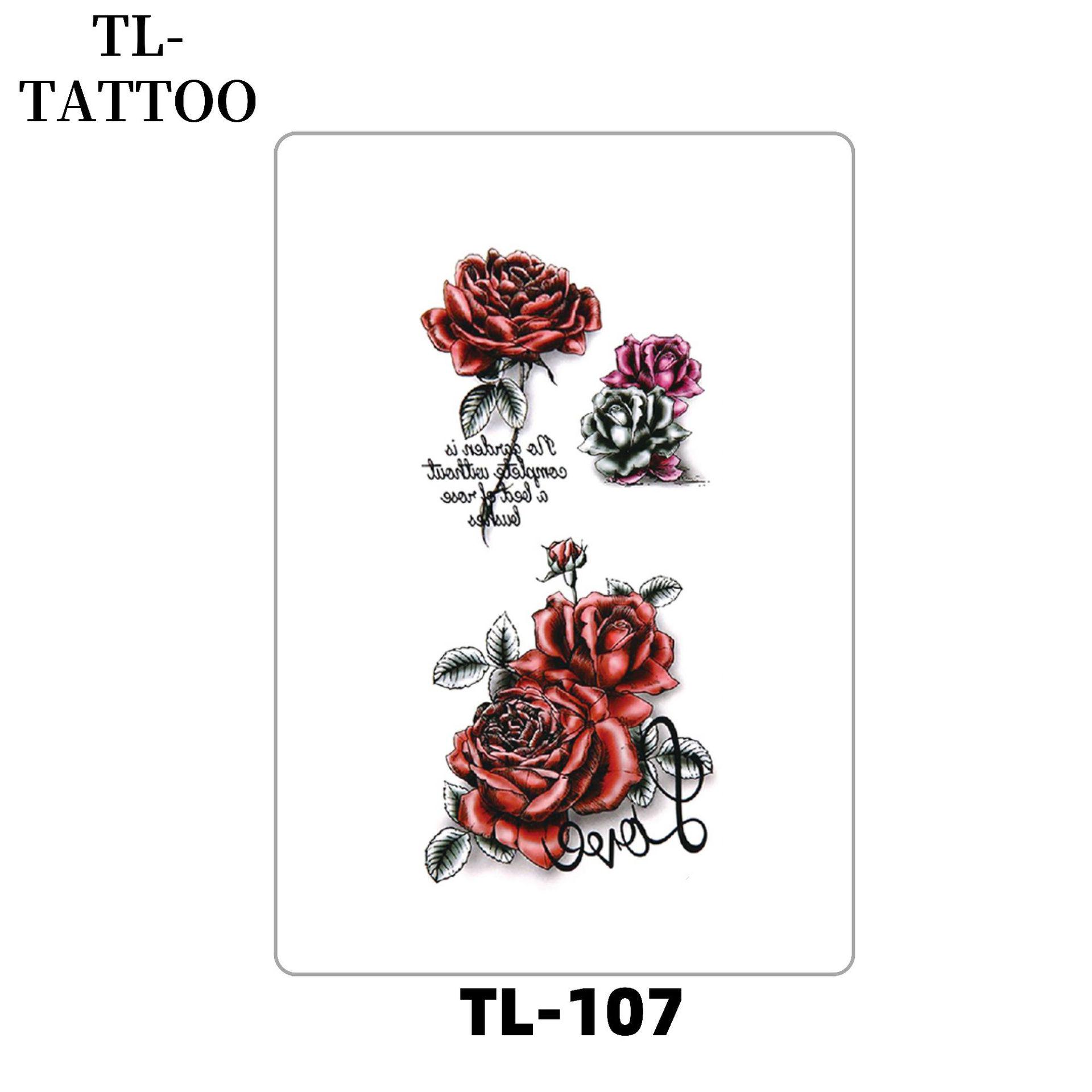 Sexy Lace Butterfly Flower Tattoo Sticker - Waterproof & Sweatproof, Customizable Arm & Full Back Design 19x9 cm