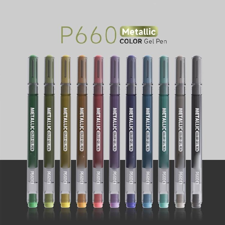 48 Color Metallic Gel Pen Multicolor Acrylic Gel Pen For Artist Student Journaling Sketching And Creative Art Project
