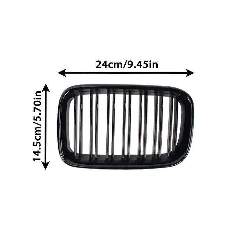For 1992-1996 BMW E36 318i 323i 325i 320i 328i E36 Black Front Grille ABS Hood Kidney Grille
