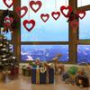 40 Pieces Cutout Heart Hanging Pendant for Indoor Christmas Tree Embellishments Festival Home Decoration Accessories