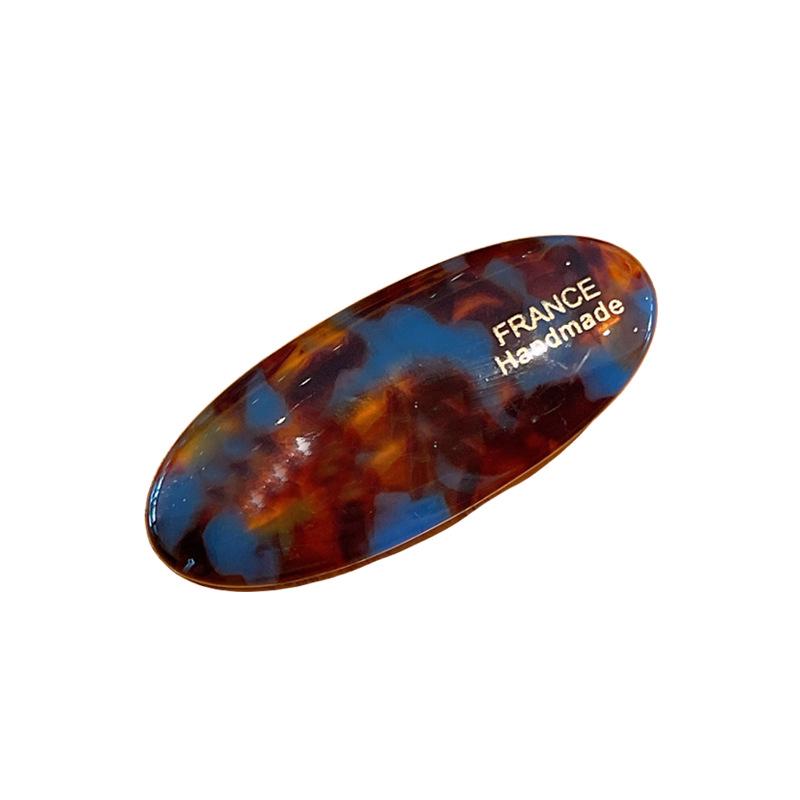 Retro Korean Oval Hair Clip - High Quality Seamless Design for Women