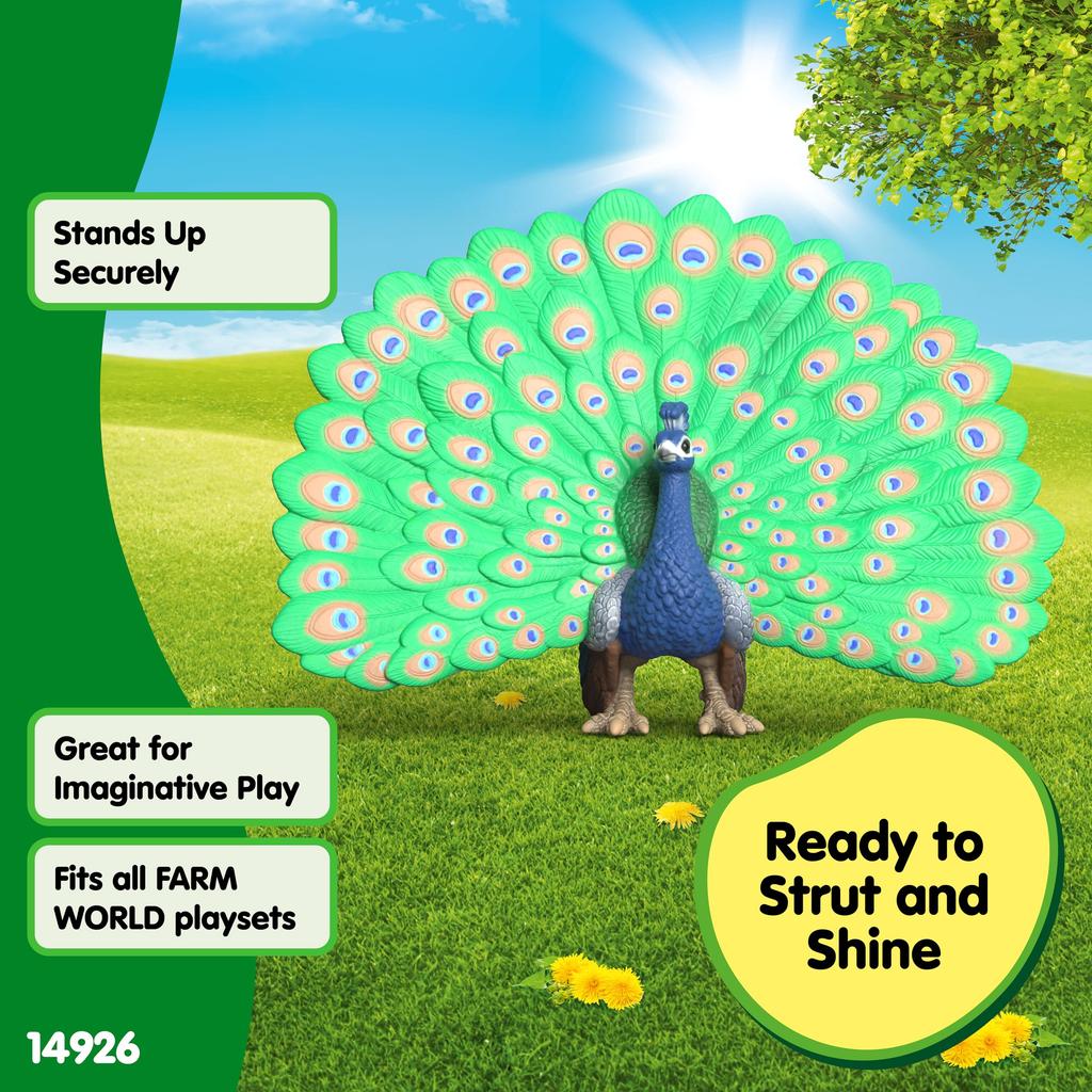 Schleich Farm World Peacock 14926