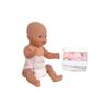 18-inch Solid Silicone Reborn Doll: Realistic Newborn Baby with Diaper