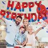 Spider Theme Happy Birthday Banner Party Decoration Letters Sign Boy Party Supplies