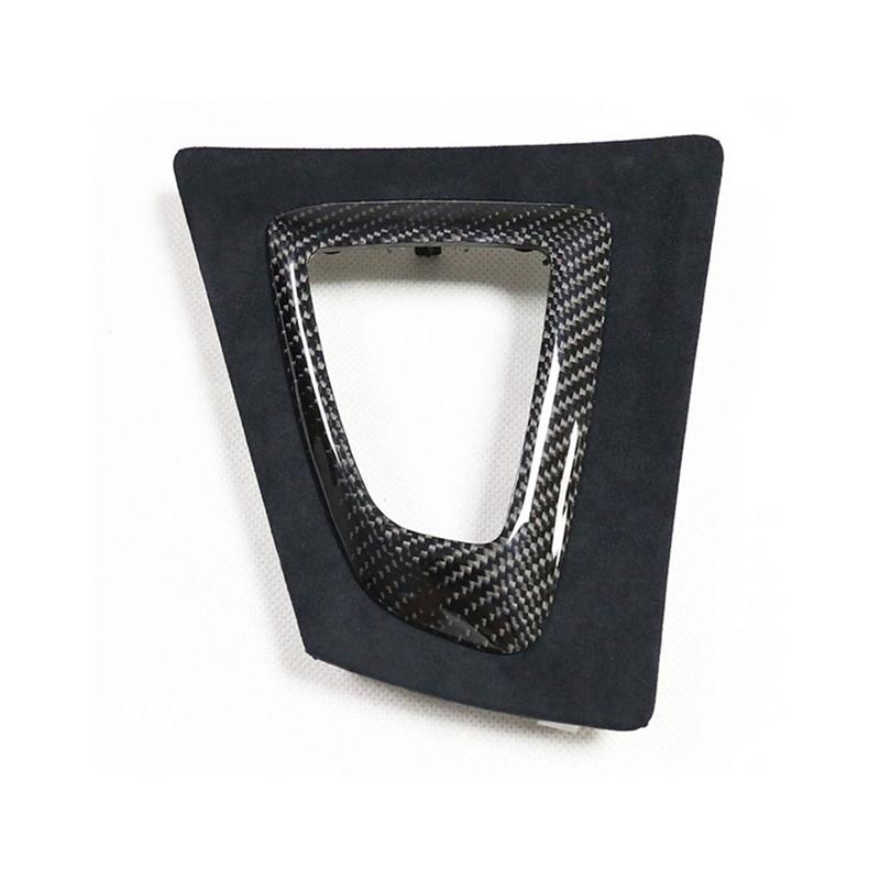 Replacement Real Carbon Fiber Gear Shift Bottom Surround Cover for BMW F20 F21 F22 F23 F30 F32 F33 F34 F35 F36 14-18 LHD