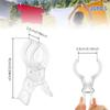30pcs Balloon Arch Clips Plastic Transparent Backdrop Spring Clamps Clip for Balloon Arch Kit Birthday Decor Crafts Photography