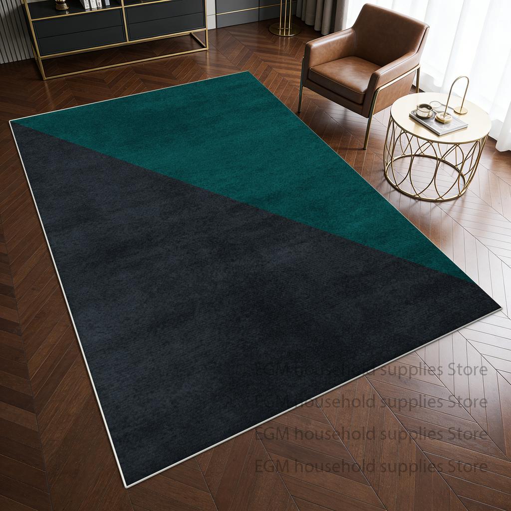 Modern Simple Carpet Living Room Decoration Coffee Table Cloakroom Soft Rugs Anti-Slip Bedroom Bedside Study Floor Mat Washable