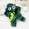 Cat Cotton Coat Plush Pet Dinosaur Costume Warm Comfortable Dog Four Legged Clothes Cartoon Pet Jumpsuits for Cats and Dogs