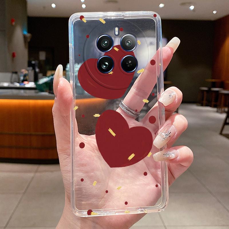 Case For Realme 12 Pro Plus 5G Pretty Flowers Butterfly Clear Soft Silicone TPU Cover For Realme12ProPlus 12 Pro Plus 5G Fundas