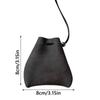 PU Suede Bag Necklace with Long Strap Leopard Print Long Necklace Coin Purse Pendant Wearing Key Bag Necklace Hanging Accessory
