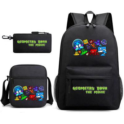 Mochila de jogo de sprint de geometria mochila de transferência de calor geometry dash bolsa de escola primária bolsa de lazer