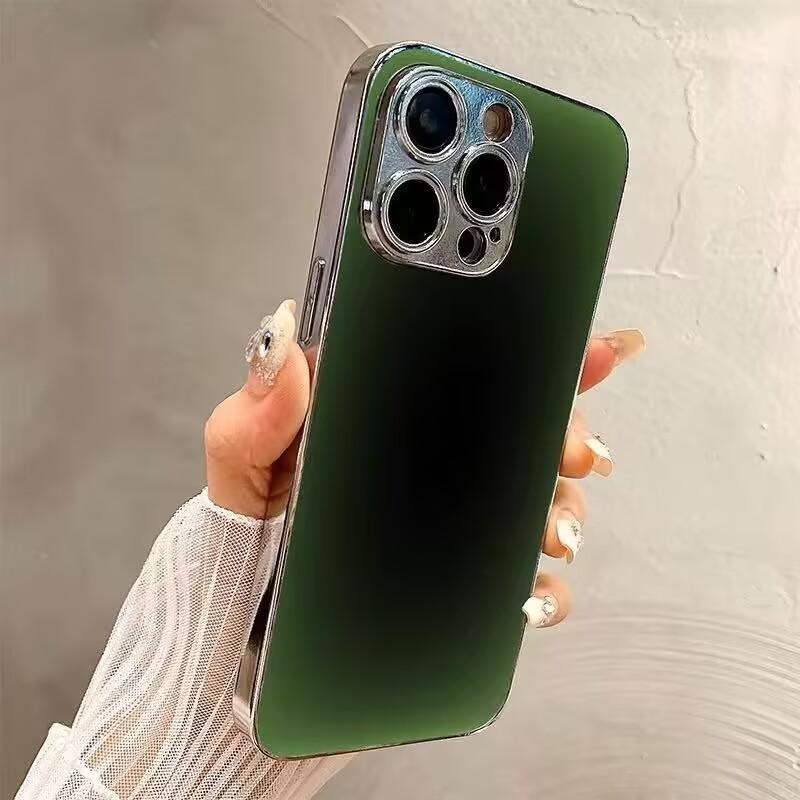 Stone Ink Phone Case  Luxury Glass Cover for iPhone 17 Air 16 15 14 13 12 Pro Max Plus Lens protection Hard shell