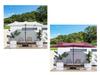 Park Double-Head Sunshade: Large Outdoor Patio, Beach & Street Umbrella with Three-Head Design for Balcony & Terrace