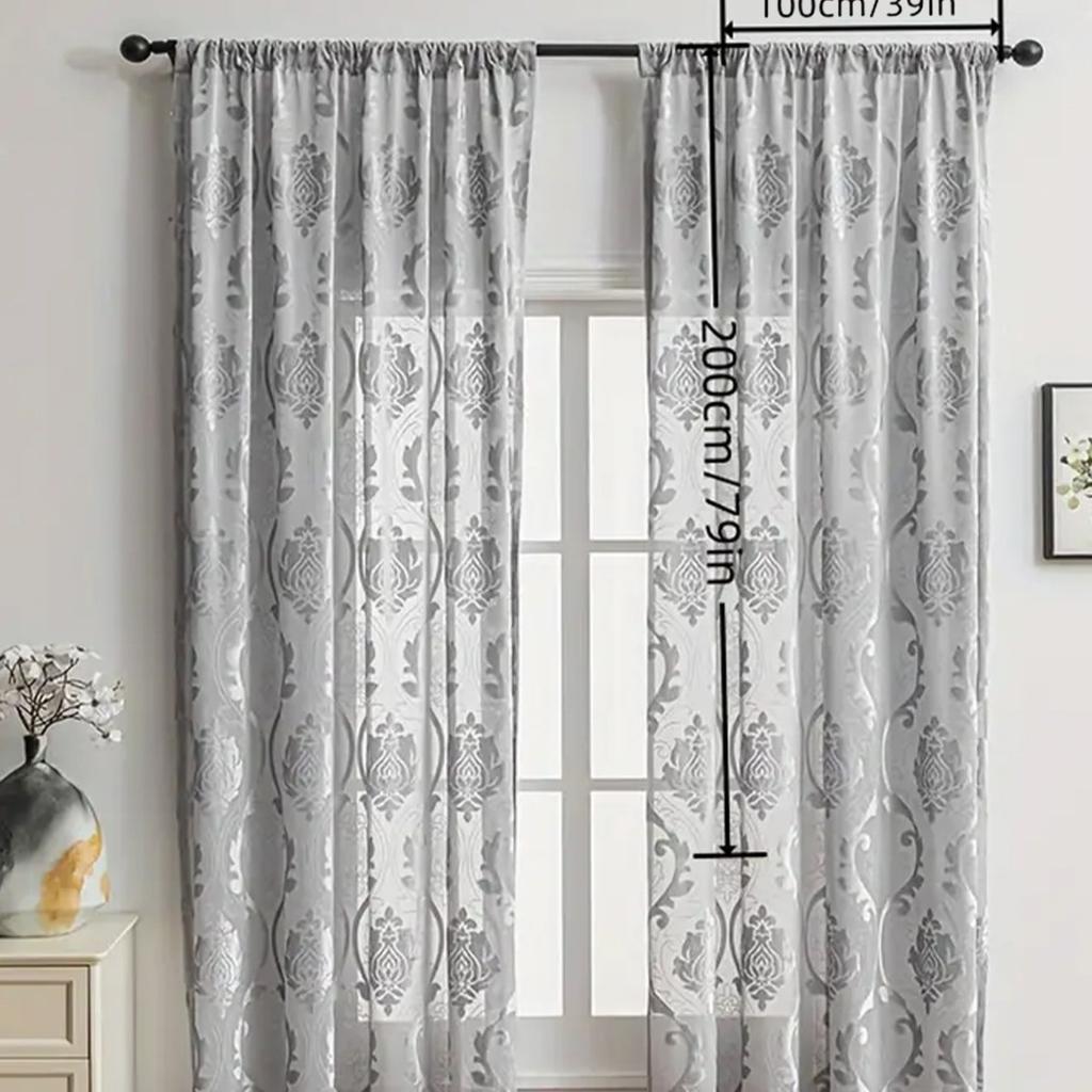 1PC of Irregular Artistic Striped Sheer Curtains Suitable for Various Settings, Offering A Sophisticated Elegance That Is Soft and Resistant