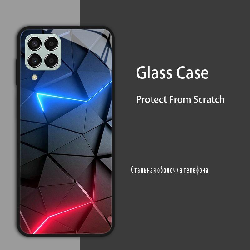 M53 5G Case For Samsung Galaxy M53 Case for Samsung M33 Tmepered Glass Case Fundas For Galaxy M23 A12 M12 A22 5G F23 Phone Cases