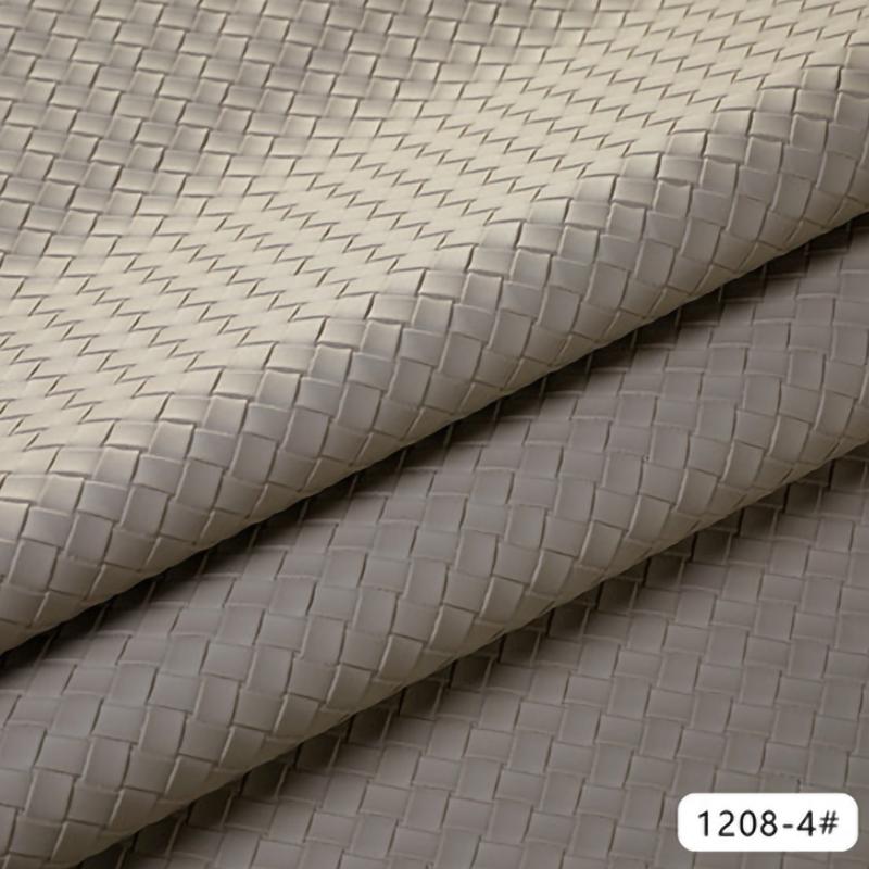 100x137cm Woven Pattern Synthetic Leather Fabric Soft PU Leather Sewing Diy Sofa Background Car Interior Upholstery Home Decor