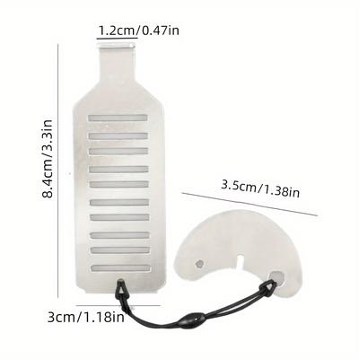 1pc Portable Stainless Steel Door Stop with Safety Lock Function, Anti-Pry Door Security Device. Suitable for Home, Travel, and Hotel Use