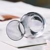 Slanted Mouth Transparent Glass Vase Water Droplet Shape Bud Vase Hydroponic Flower Vase  Wedding