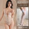 Sexy underwear Sexy lace Open file one-piece small chest big perspective bed flirting robe suspenders