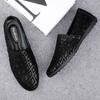 Punk Style Male Loafers New Handmade Moccasins Genuine Leather Men Casual Flats Luxury Comfy Mens Driving Footwear Slip On Flat