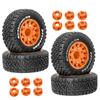 4 Pieces Tires DIY Accessory Easy Installation Model Spare Part Replacement Upgrade Accessories