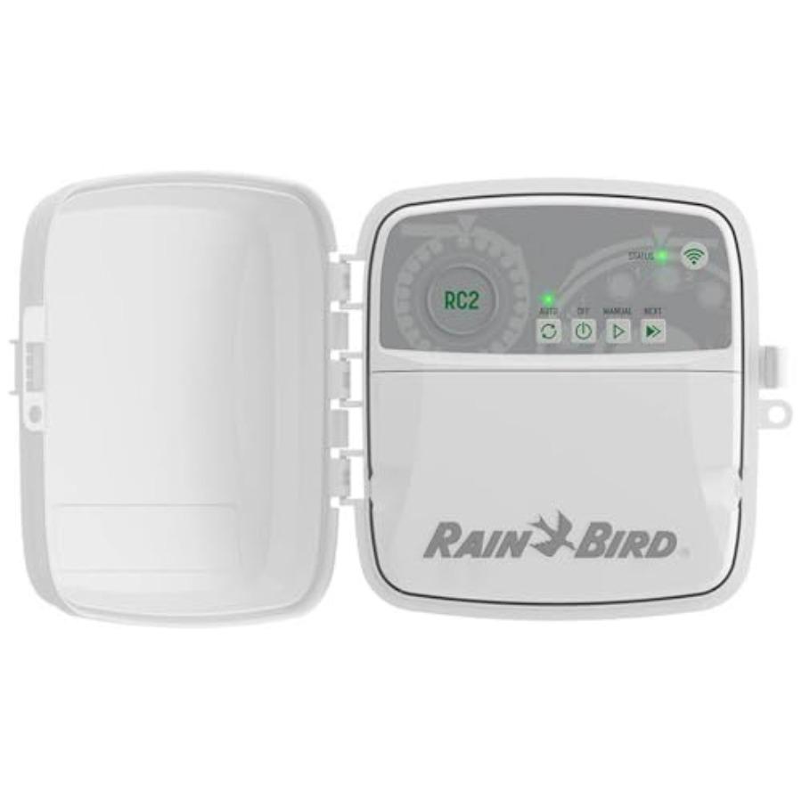 

RC2 Residential Connected 8 Station Controller RC2-8 for Outdoor Irrigation System with Durable Plastic Housing in Black Color зелёный