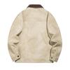 American retro new men's leather jacket pu tooling style old money style couple casual locomotive leather jacket jacket