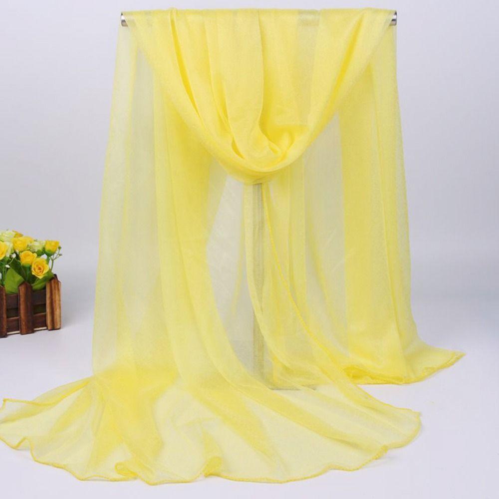 Breathable Shawls Soft Pashmina Summer Silk Scarf for Women