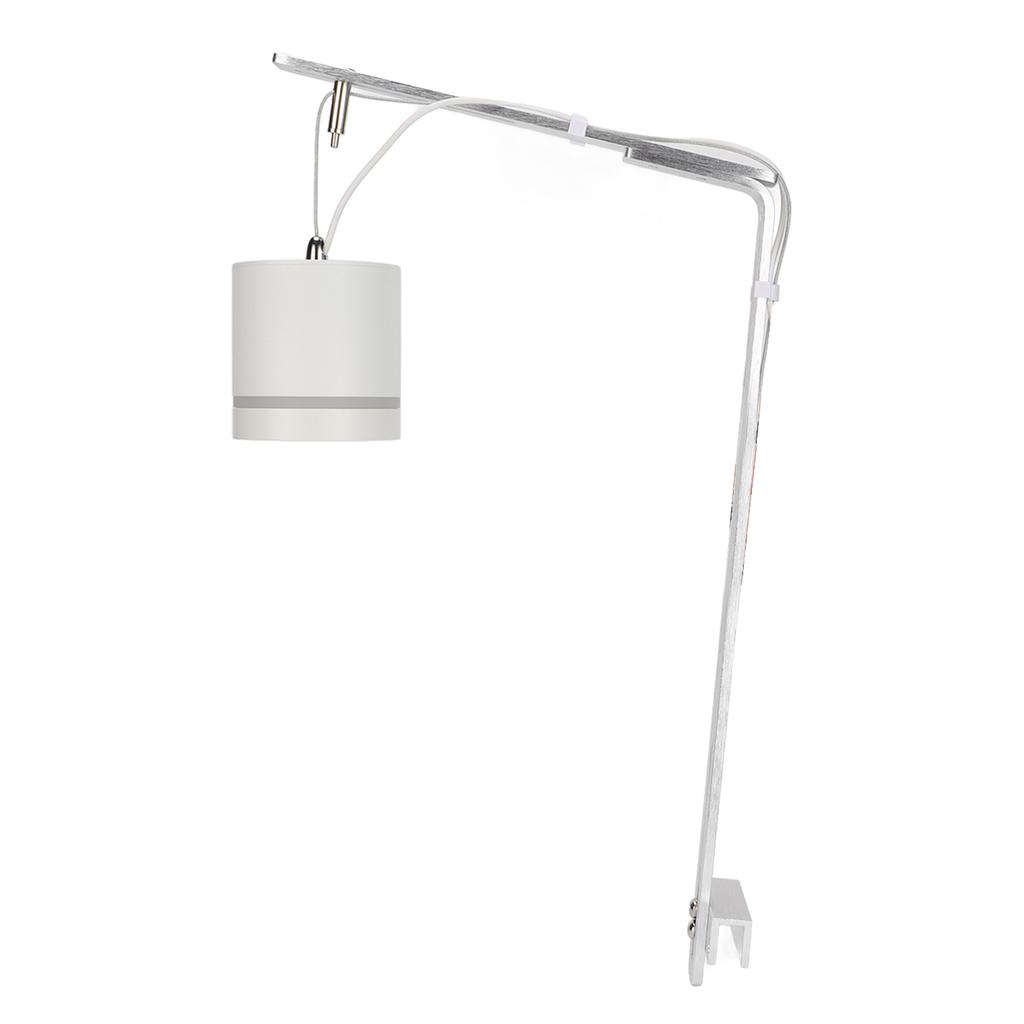 Fish Tank Light Holder Cylinder COB Aluminium Alloy Full Spectrum Drop Light Mount Bracket for Fish Tank Aquarium Silver