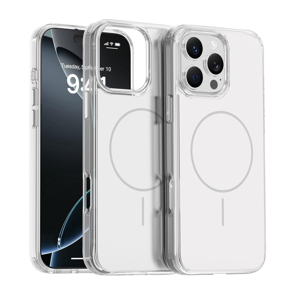 KEYSION Luxury Magnetic Case for MagSafe for iPhone 14 15 16 Pro Max Soft TPU+PC Wireless Charging Shockproof Phone Back Cover