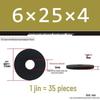Blackened Thickened Metal Flat Washer Spacer, Round, M3-M42
