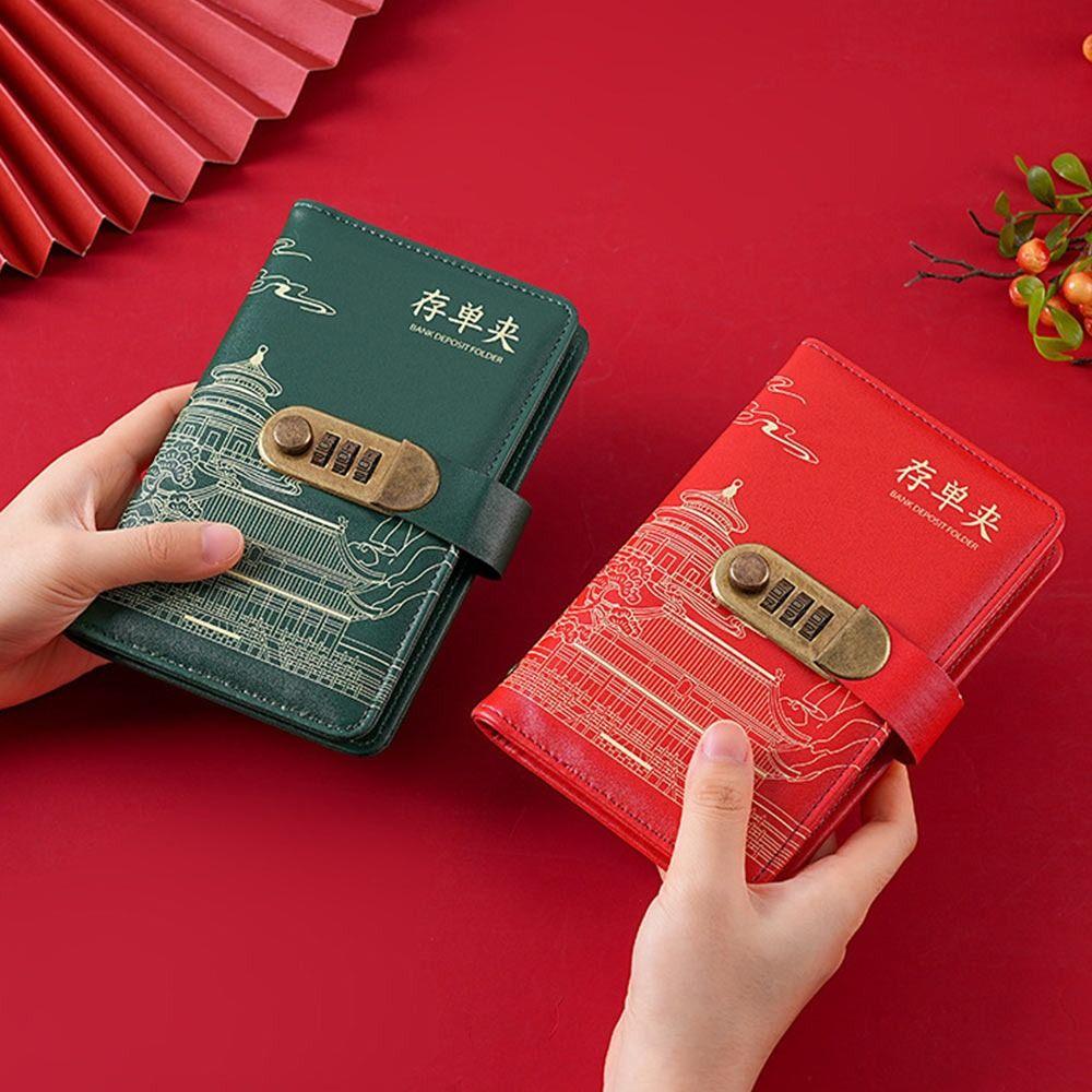 PU Geldsammelbuch Geld sparen Sparordner Lustiger Mini-Ordner Spar-Challenge Paare