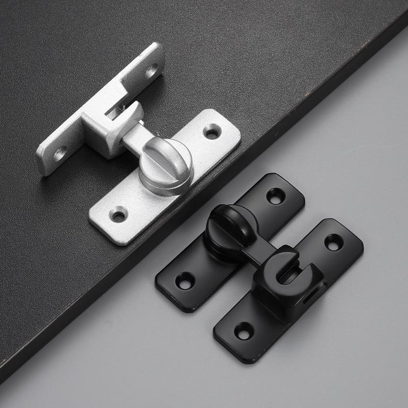 Solid Aluminum Multi-Angle No-Drill Anti-Theft Door Latch Bolt